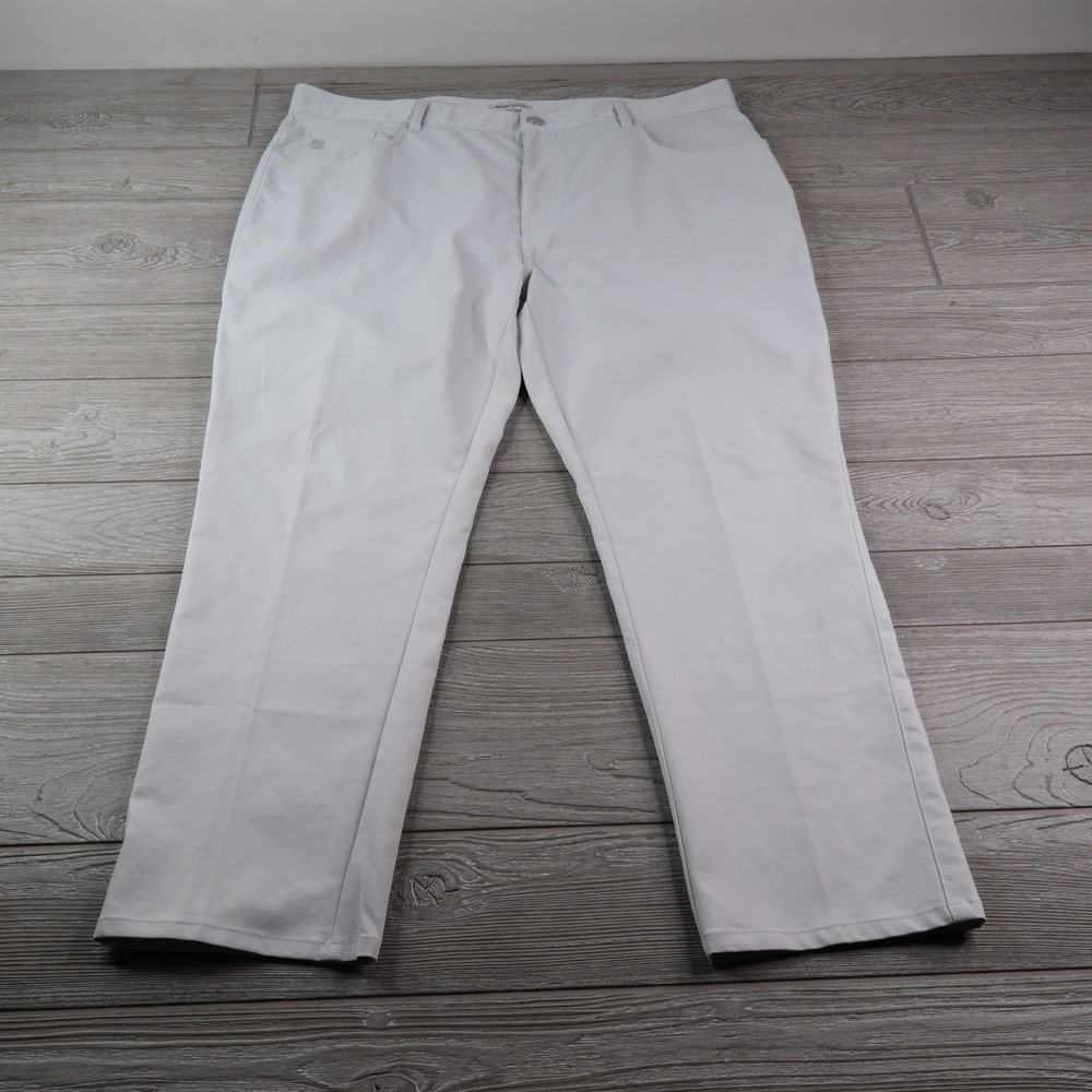 Peter Millar Crown Sport EB66 Golf Pants Men's 40x32 Gray Stretch Perf